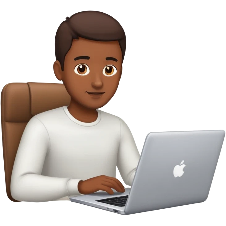 Guy on laptop emoji