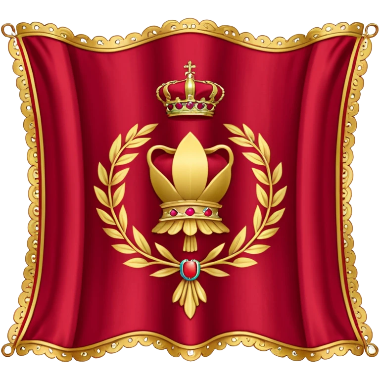 Bandera Aspa de borgoña del imperio e emoji