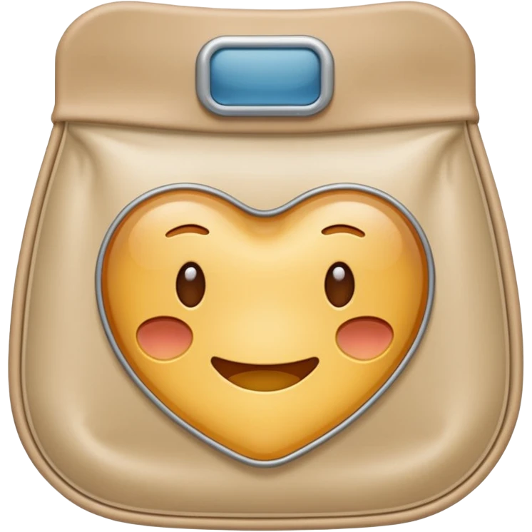 an ostomy bag in beige emoji