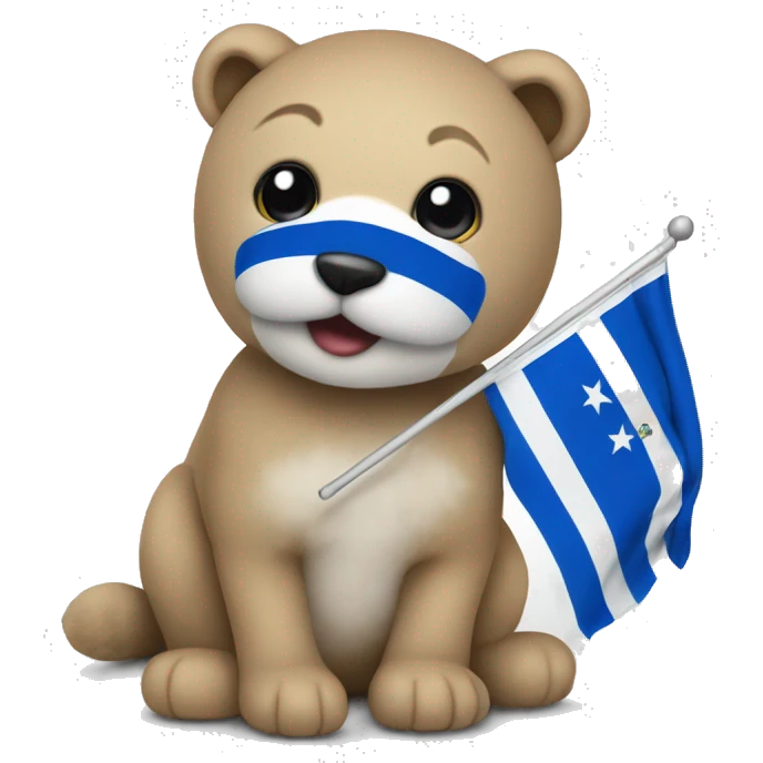 peluche with el salvador flag  emoji