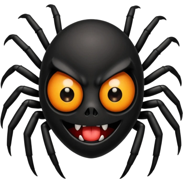Gothic black spider emoji