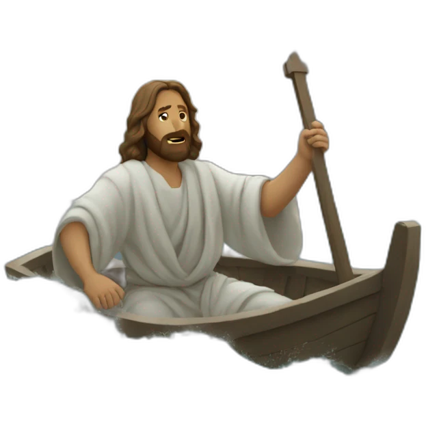 Jesus calming the storm emoji