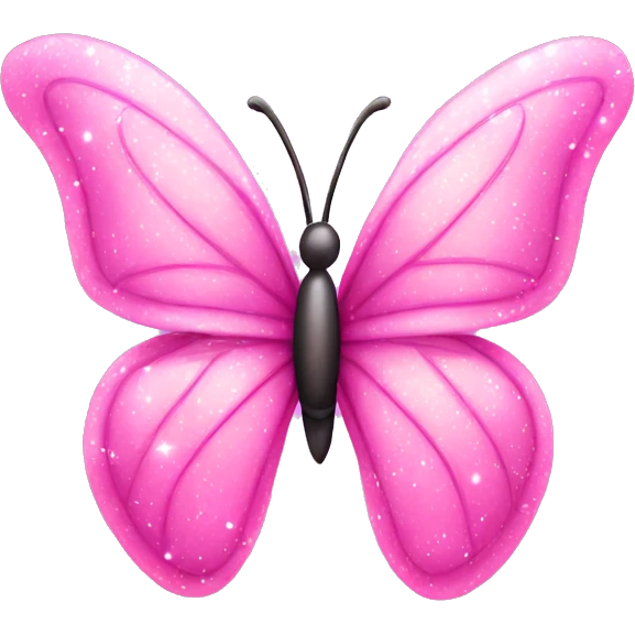 pink sparkle butterfly emoji
