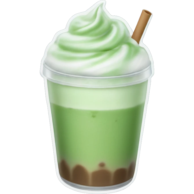 iced matcha latte aber blau und ein detektiv hält es wärend er einen dieb jagt emoji