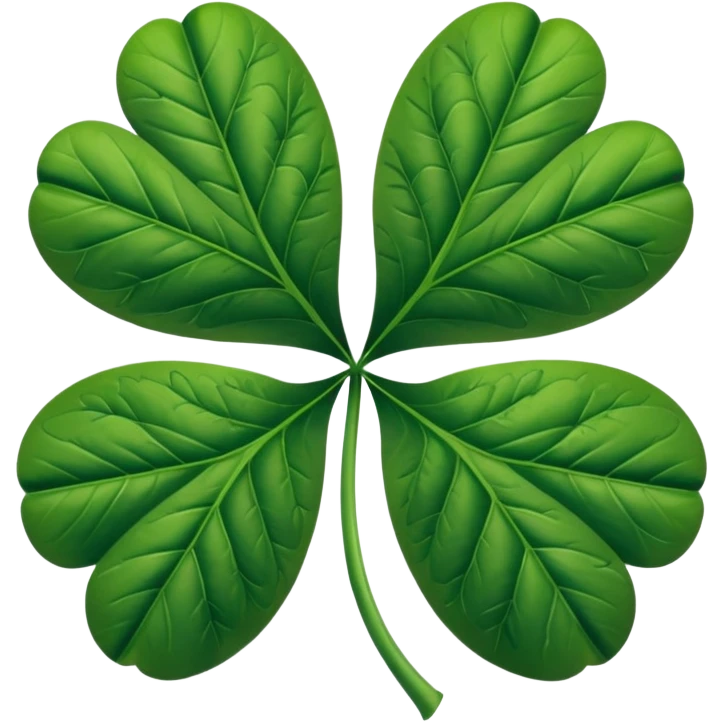 Marijuana leaf crossed with a 5 leaf clover emoji