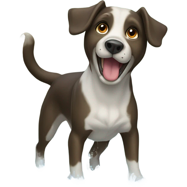 Dog fishing emoji