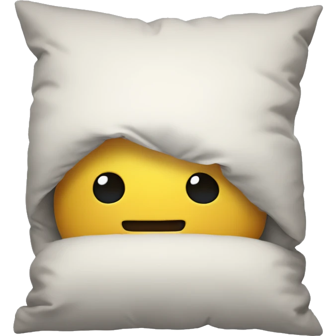 cartoon head buried in pillow emoji
