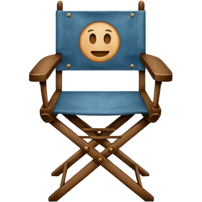 Actor’s chair front view emoji