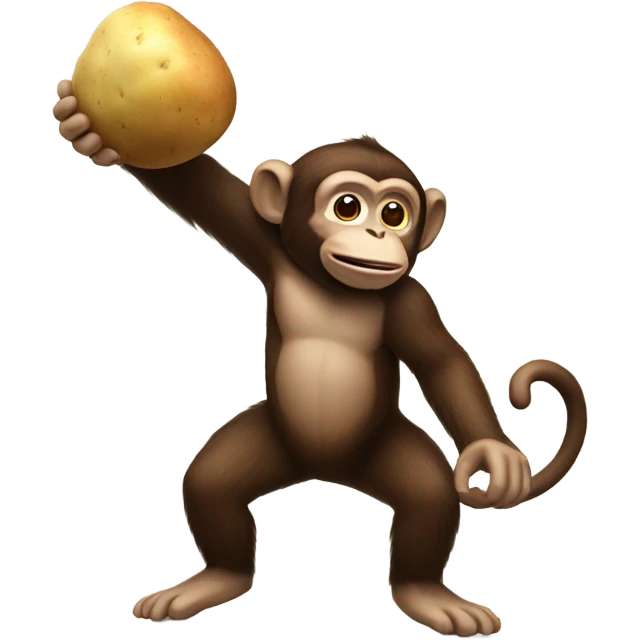 monkey throwing potato  emoji