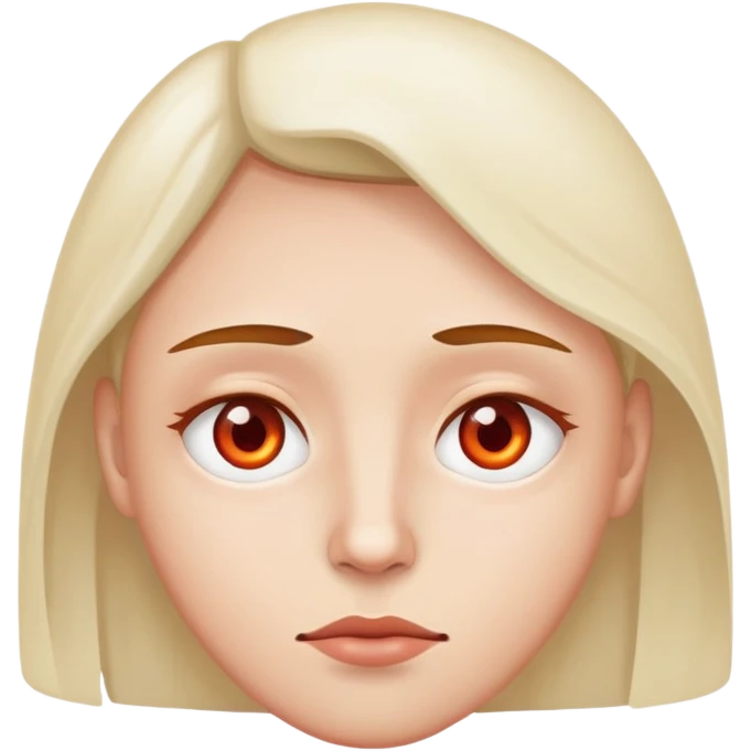 No sleep reddish eye whites emoji