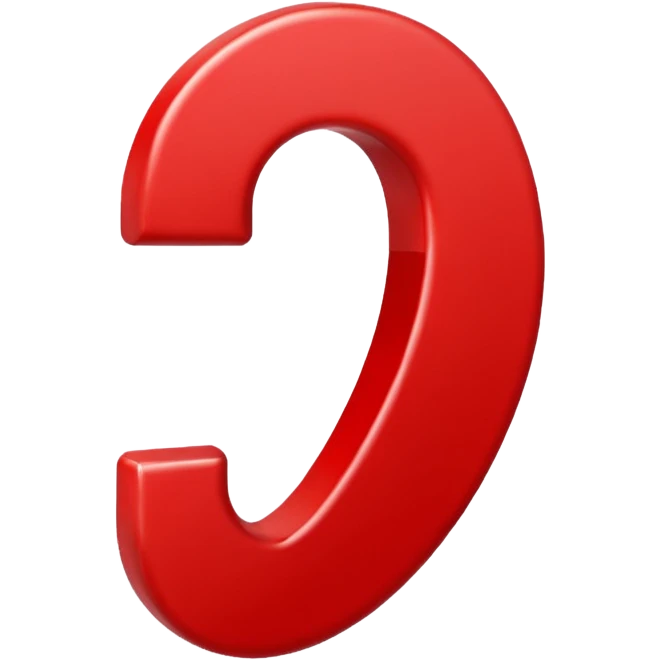 Question mark emoji in red colour  emoji
