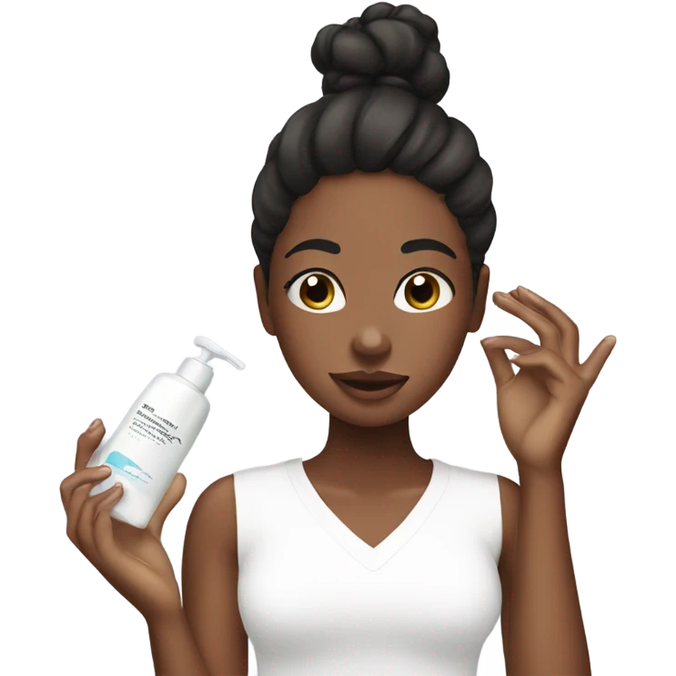 Girl doing skincare  emoji