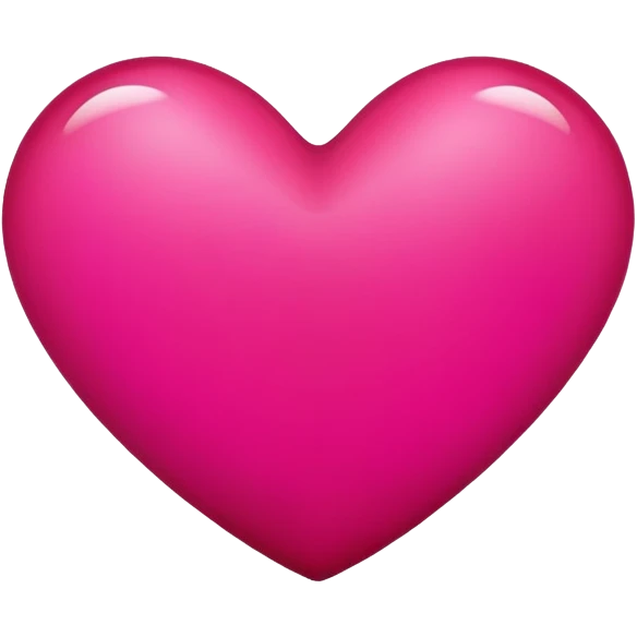 Dark pink red heart emoji
