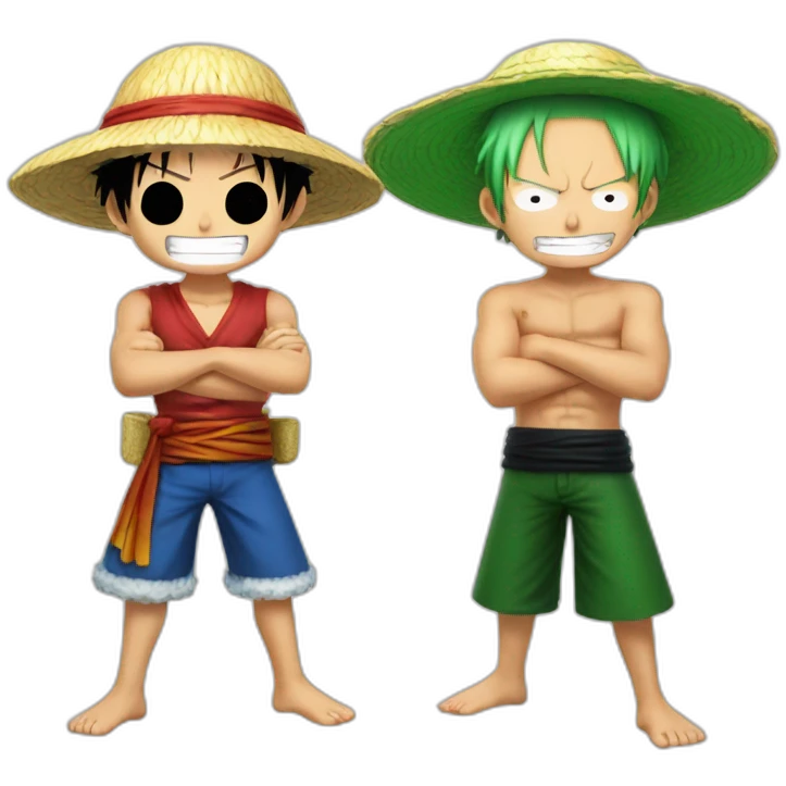 luffy & zoro emoji
