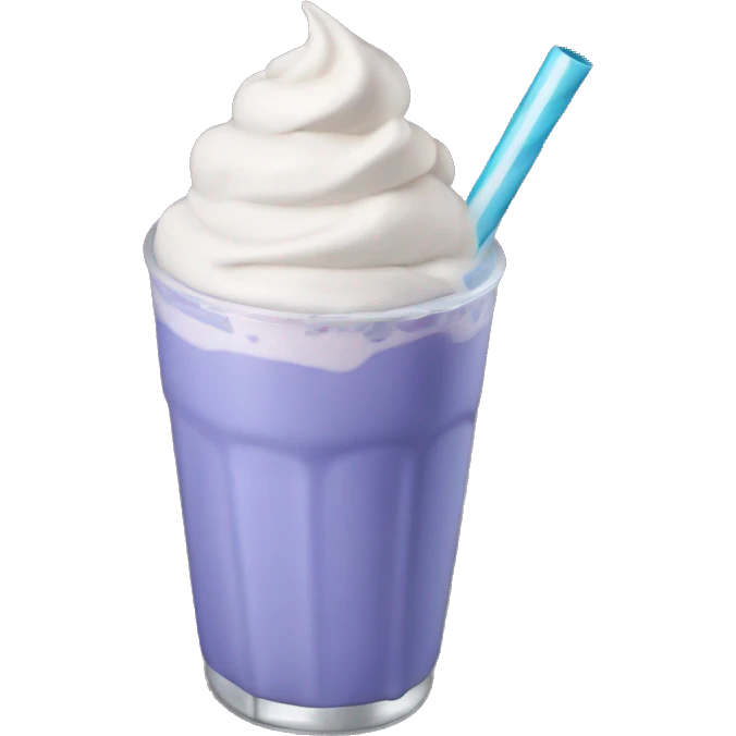 Blueberry milkshake  emoji
