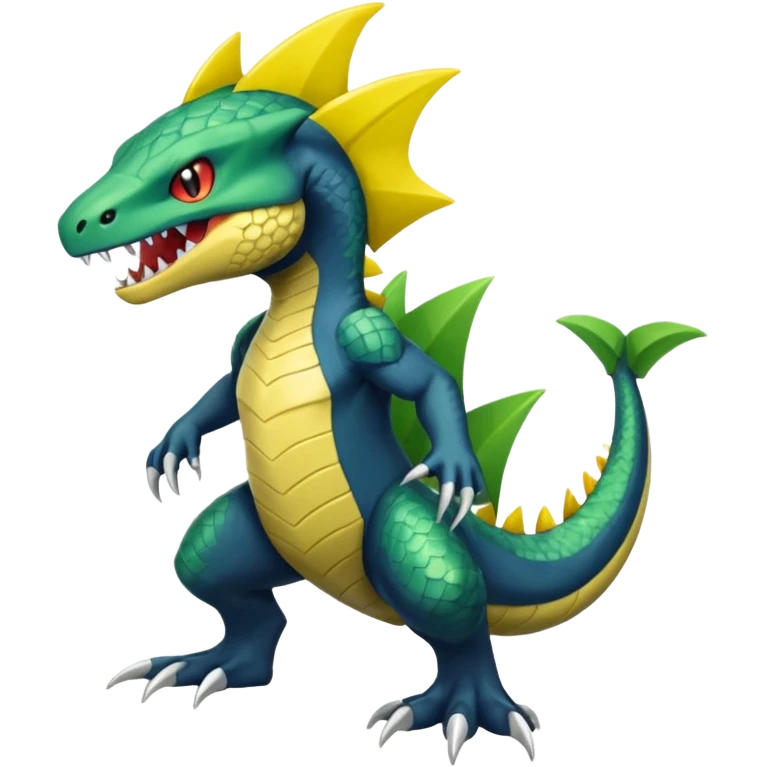 Fraxure-Haxorus-Axew-fusion (full body) emoji