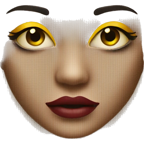 rouge à lèvres jaune emoji