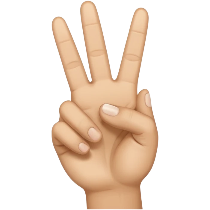 emoji hand peace sign emoji