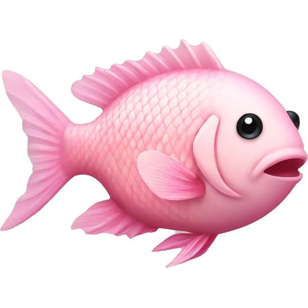 Light Pink fish  emoji
