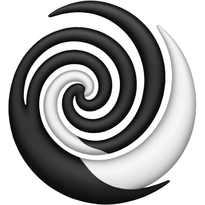 Black and white mix emoji