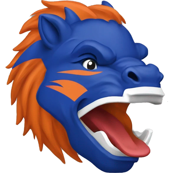 Boise state university bronco  emoji