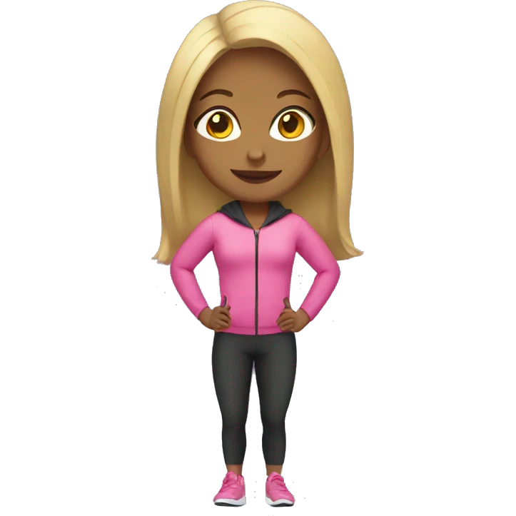 Girl wearing gym suit  emoji