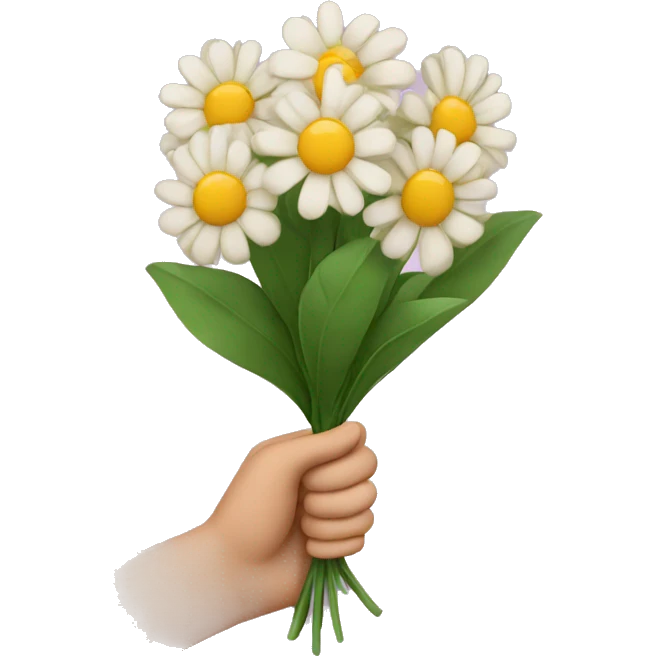 Giving flowers emoji