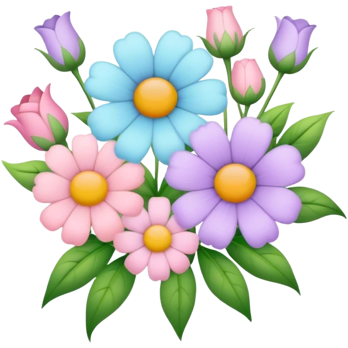 pastell blumen emoji