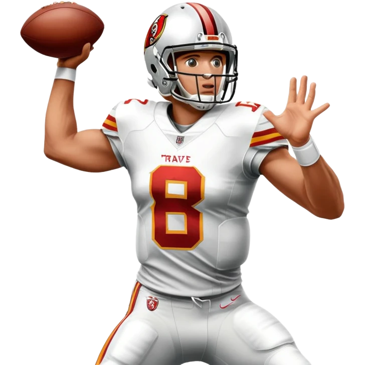 Travis Hunter catching a pass and intercepting a pass from Jameis Winston emoji