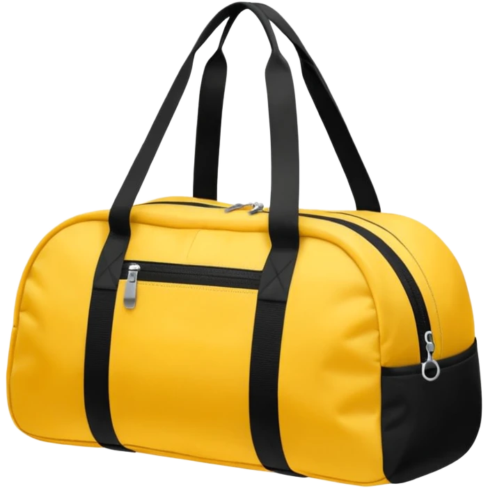 sac de sport jaune sans motif emoji