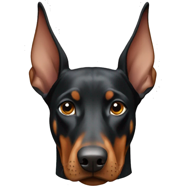 Doberman dog emoji