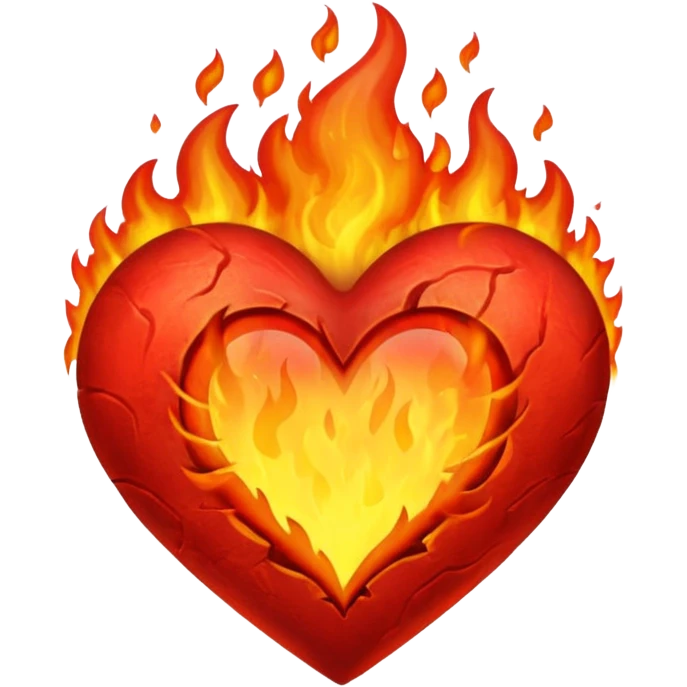 ATeşli kalp emoji