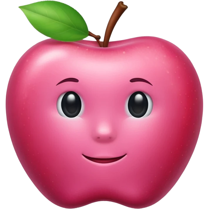pink apple emoji