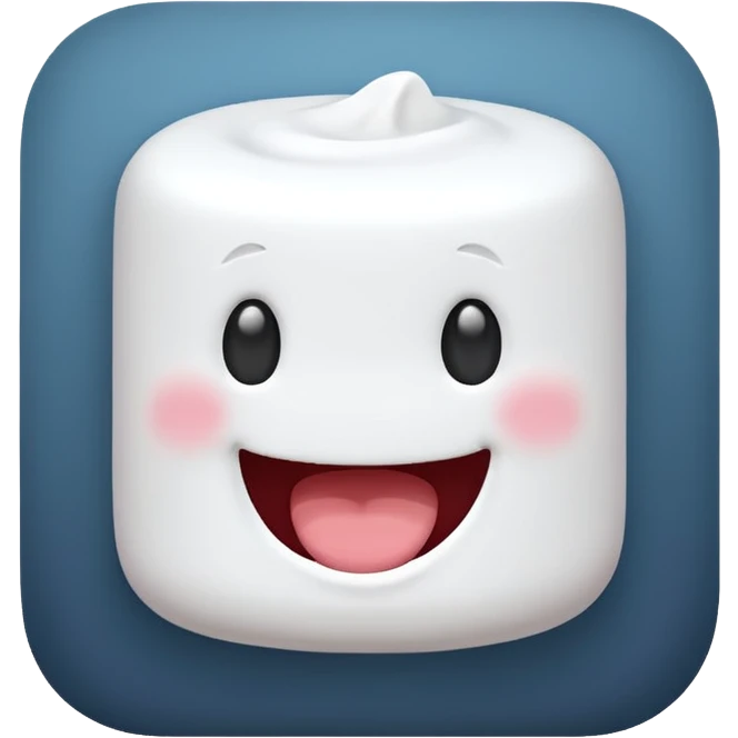 marshmallow laughing emoji