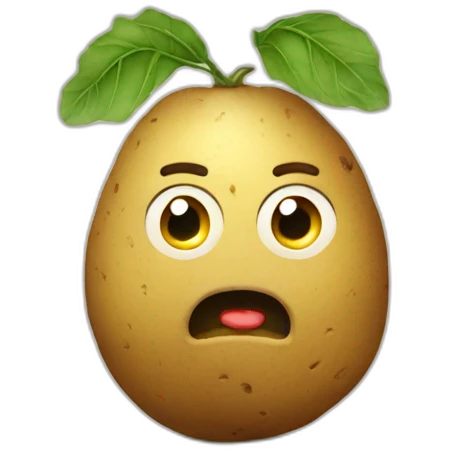 shooked-potato emoji