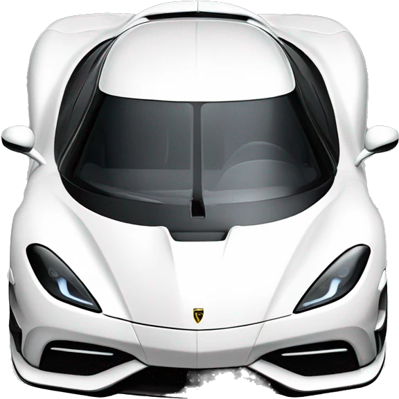 Koenigsegg gemera car in white  emoji