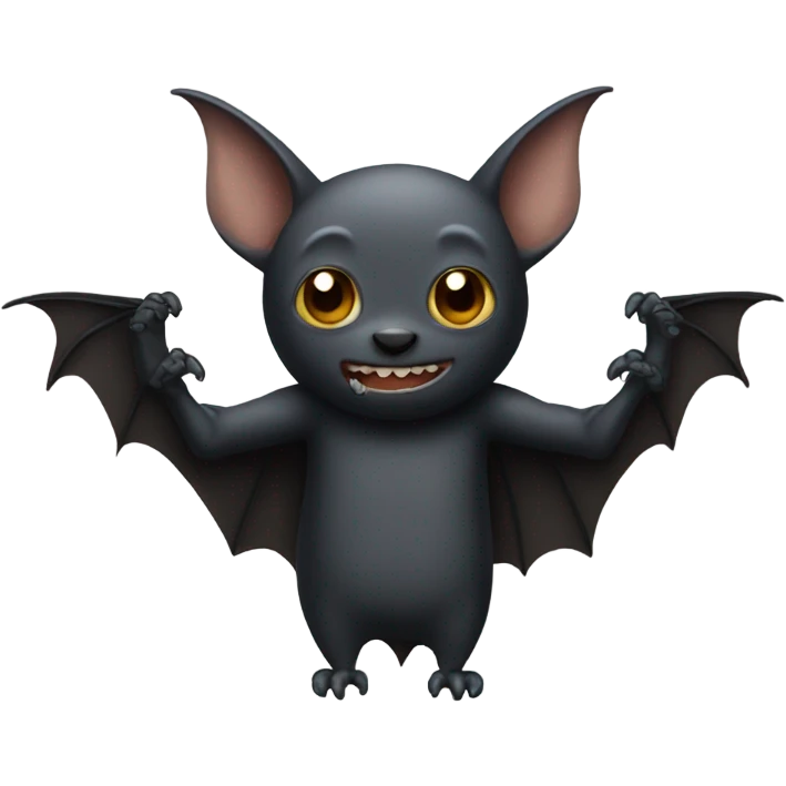Bat with human hands emoji