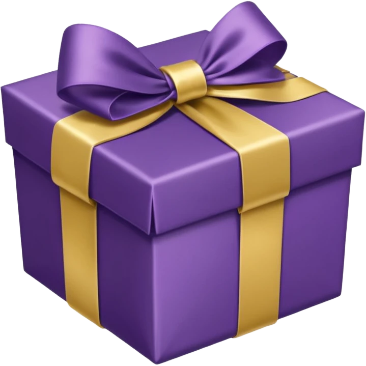 purple gift box emoji
