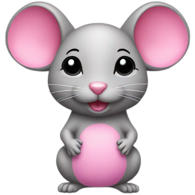Mouse pink emoji