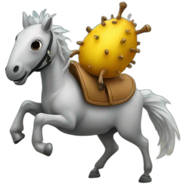 mite on a horse emoji