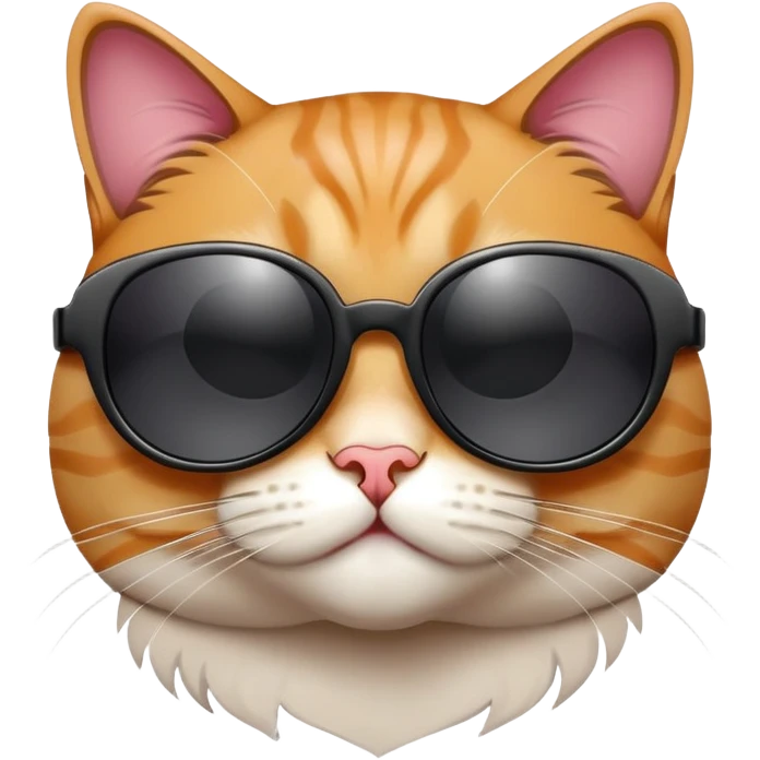 Cat with sunglasses emoji