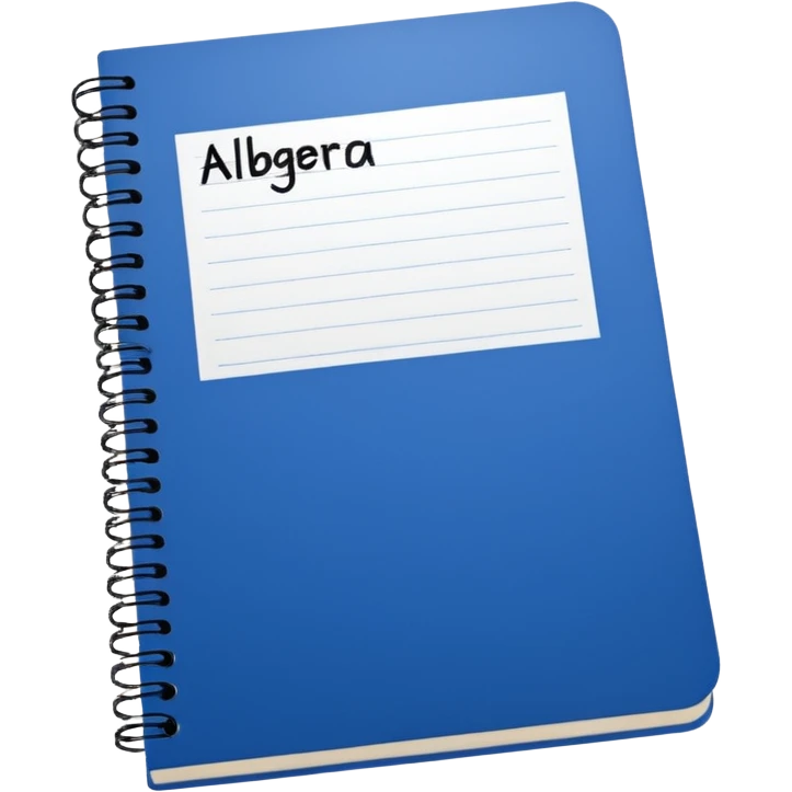 cuaderno que diga algebra emoji