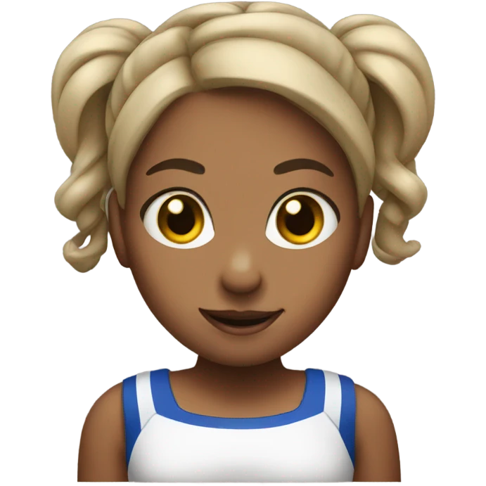 Cheerleader pigtails  emoji