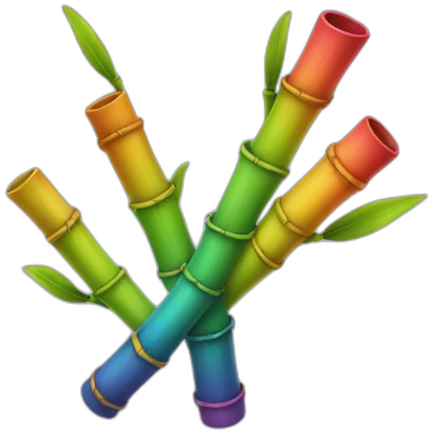 rainbow bamboo emoji