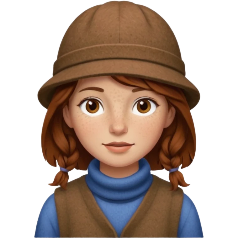 Mountain girl face emoji