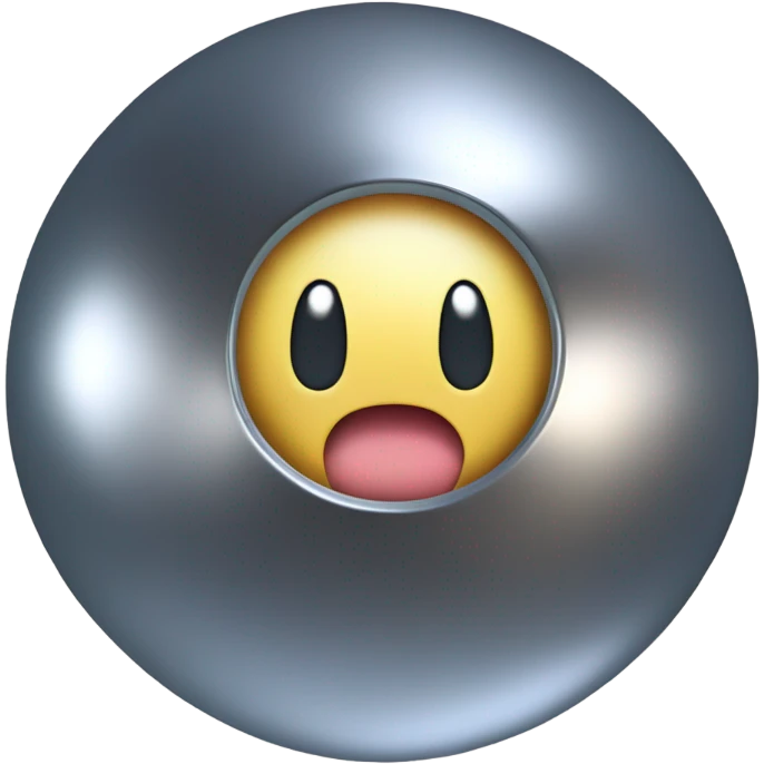 Metal Kirby ball with wheels emoji