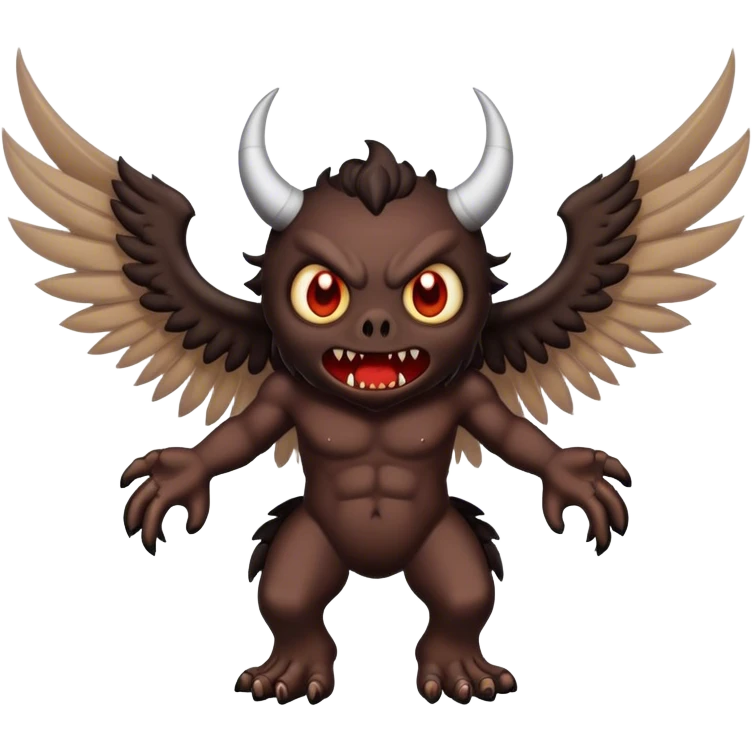 The most scariest monster with wings  emoji