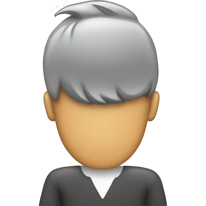 homme derrière un écran de téléphone emoji