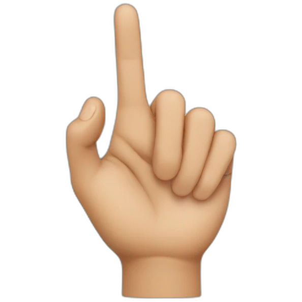 holding fingers index finger out emoji