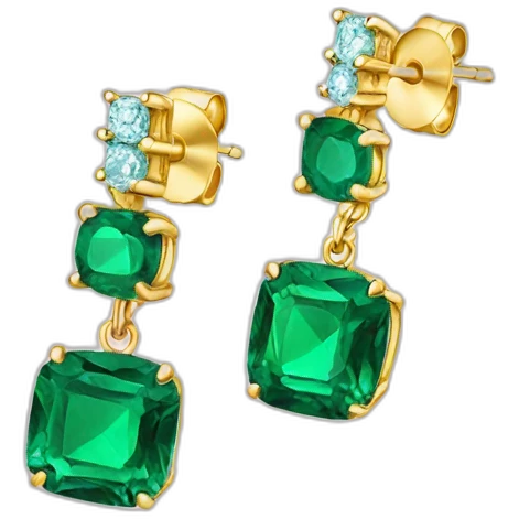 emerald earrings emoji